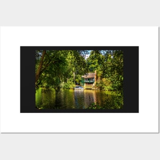 A Picturesque Boathouse Near Benson Posters and Art